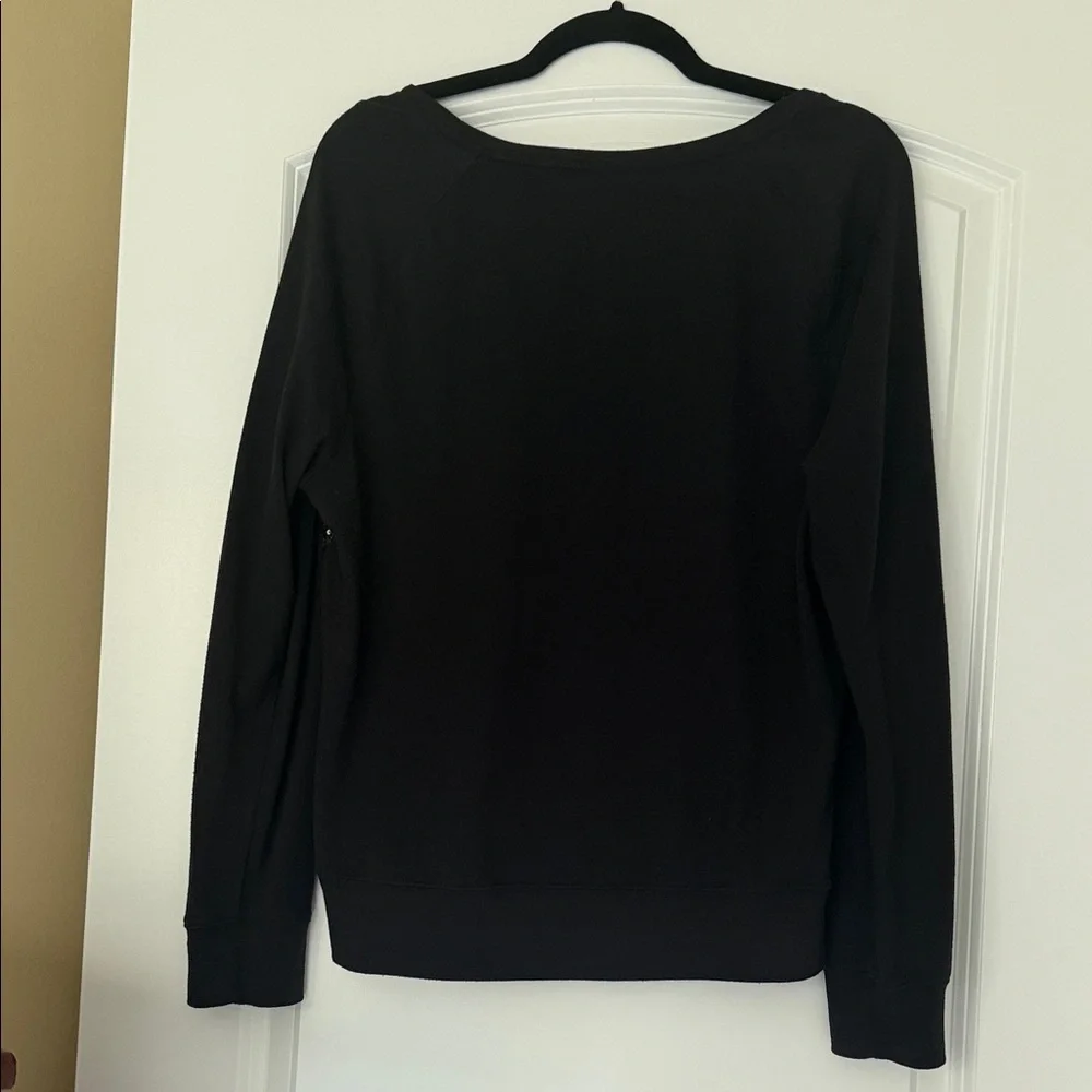 PINK Victoria's Secret Black Top with Silver Sequins - Picture 5 of 6